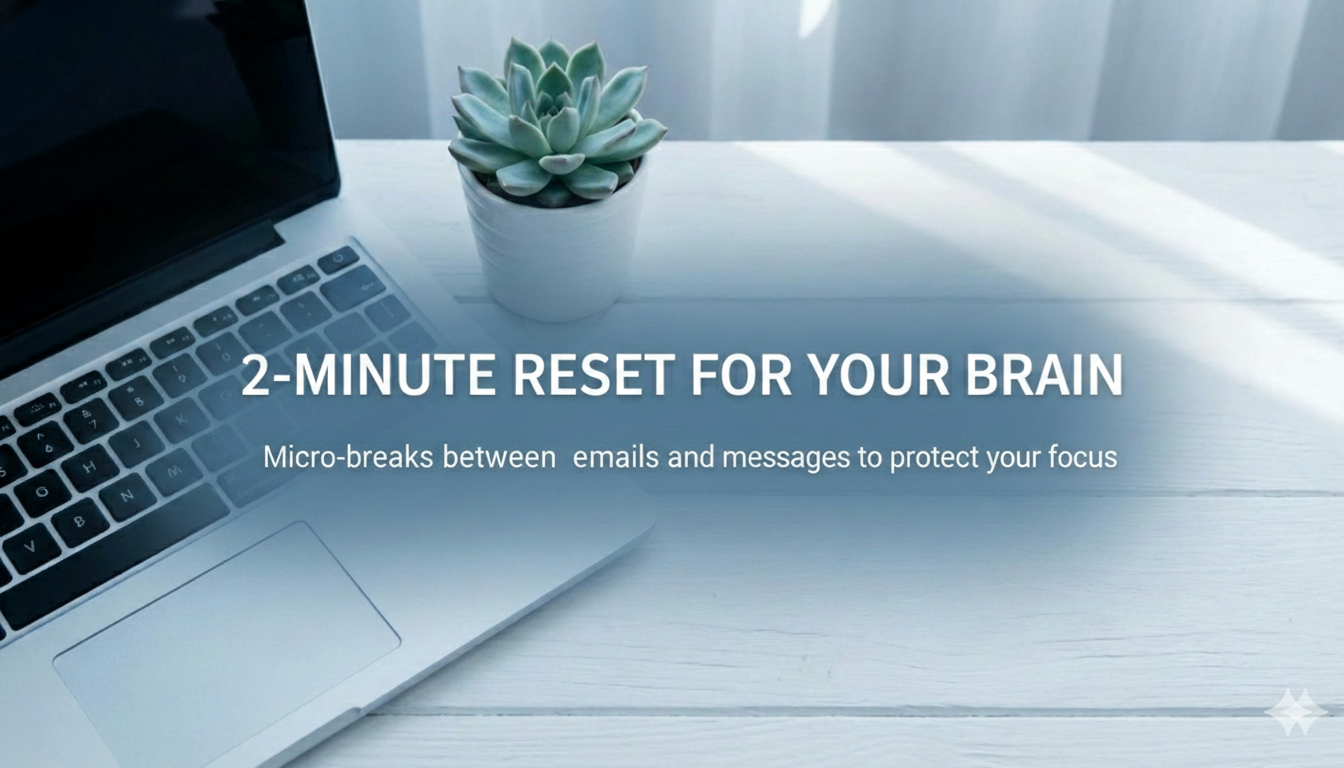 The 2-Minute Magic for Email & Messaging Fatigue: A Practical Guide to Micro-breaks for Brain Recovery